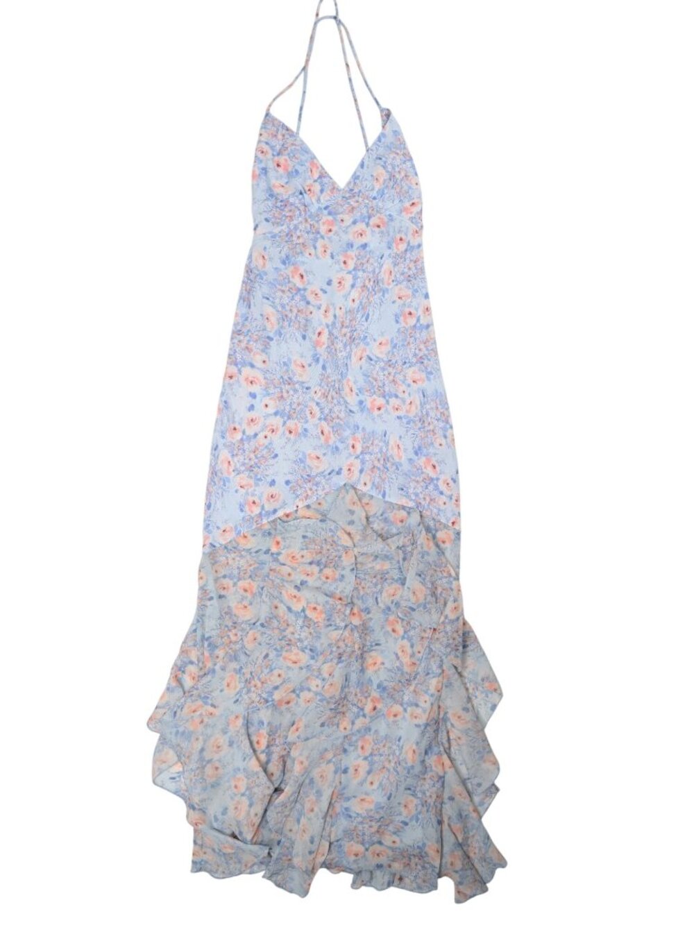 For Love & Lemons Elea Maxi Dress in Blue